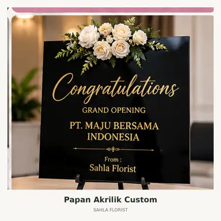 Papan Bunga Akrilik Bojongkantong